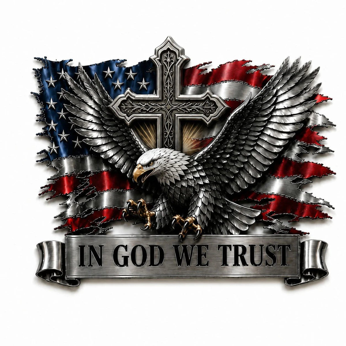 ๐ฆ
In God We Trust Bald Eagle Car Emblem | American Flag Faith Badge For Proud Patriots