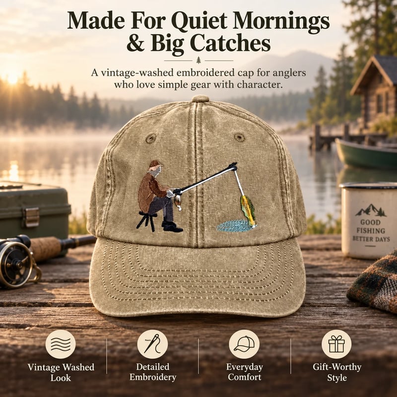 Wait… Did That Fish Just Move? The Fishing Hat Everyone Looks Twice At 🎣
