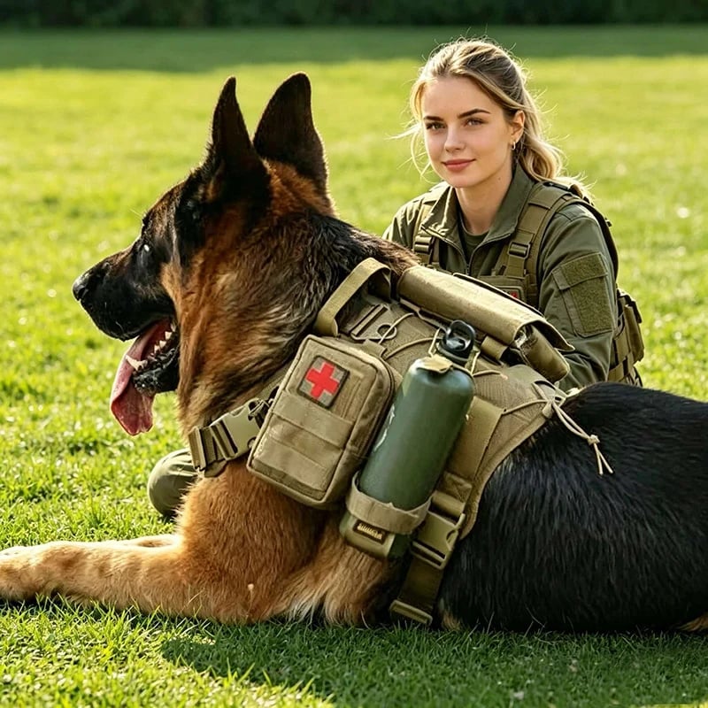 š„Hilarious Tactical Soldier Pet Costume ā Front-Facing Military Uniform for Dogs & Cats