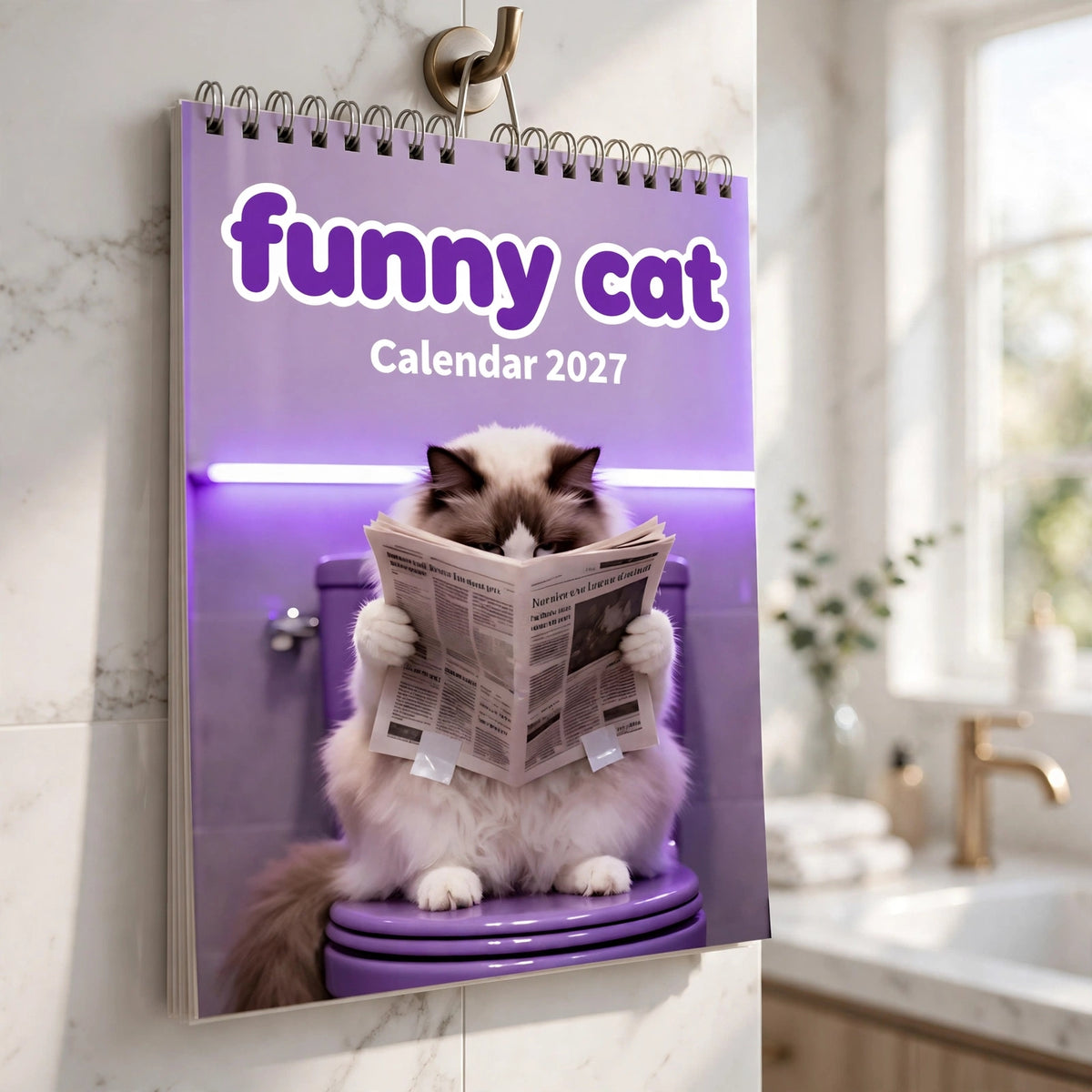 🐱 2027 Funny Cat Wall Calendar