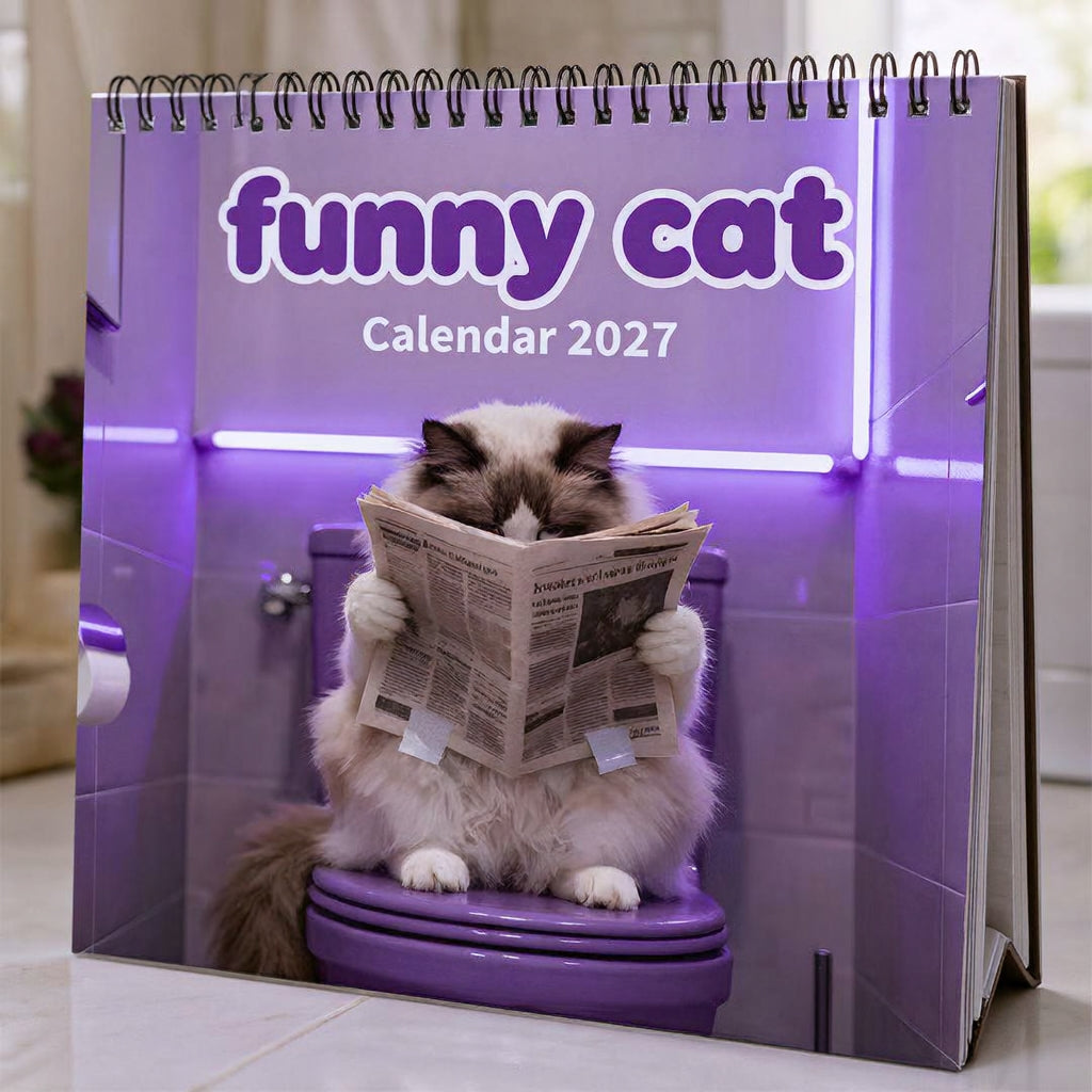 🐱 2027 Funny Cat Wall Calendar