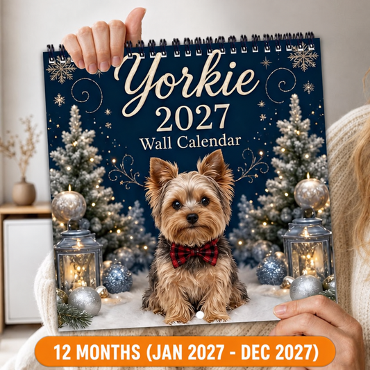 2027 Yorkie Wall Calendar – 12 Months of Yorkshire Terrier Charm