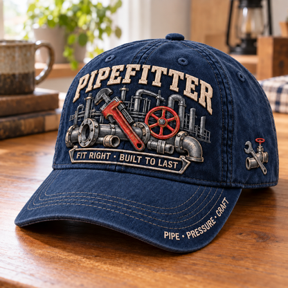 🔧 Pipefitter Fit Right Built To Last Baseball Cap