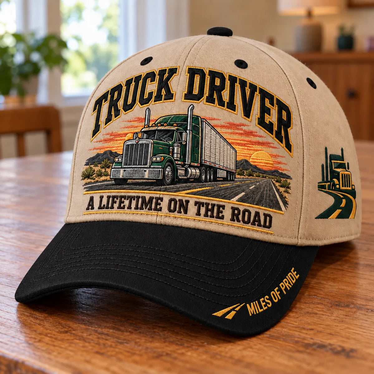 🚛 Truck Driver A Lifetime On The Road – Miles Of Pride Baseball Cap