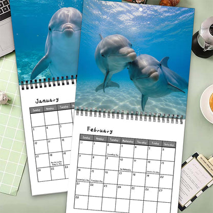 🐬 2027 Happy Dolphins Wall Calendar – 12 Months of Playful Ocean Moments