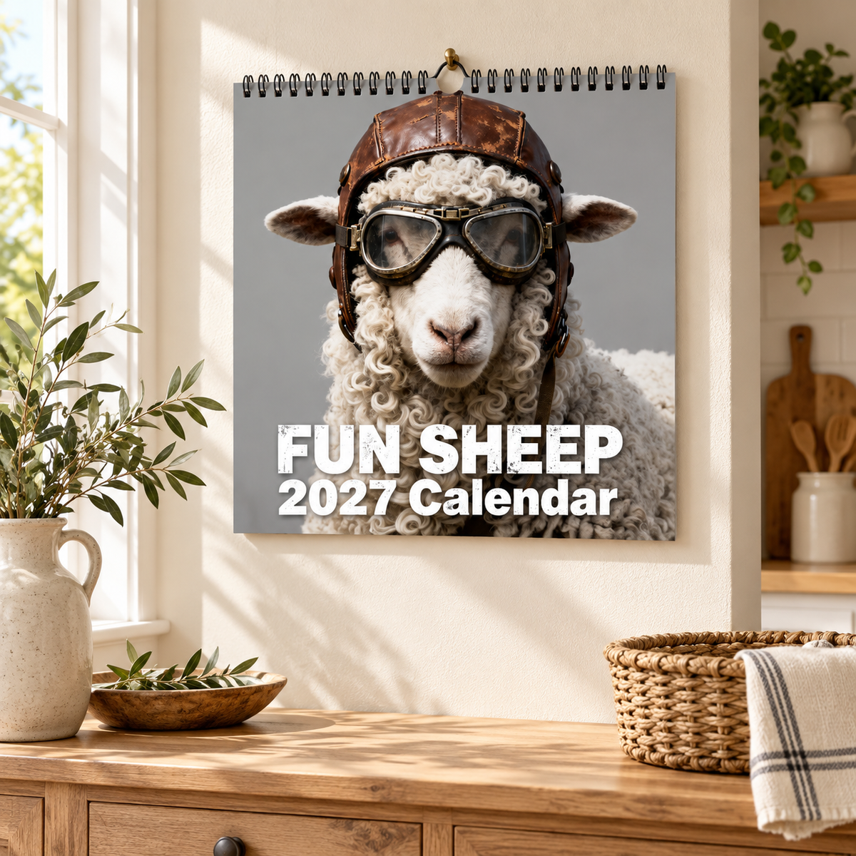 🐑 2027 Fun Sheep Calendar – 12 Months of Playful Sheep Portraits & Cheerful Farmyard Moments