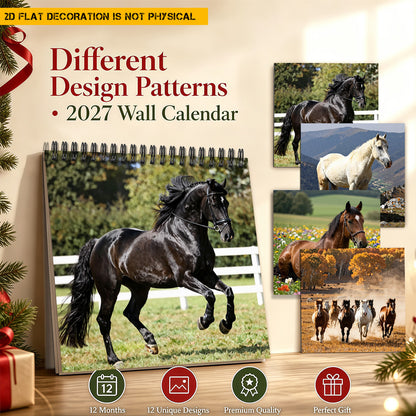 🐎 2027 Horses Wall Calendar – 12 Months of Beautiful Horses &amp; Equestrian Charm
