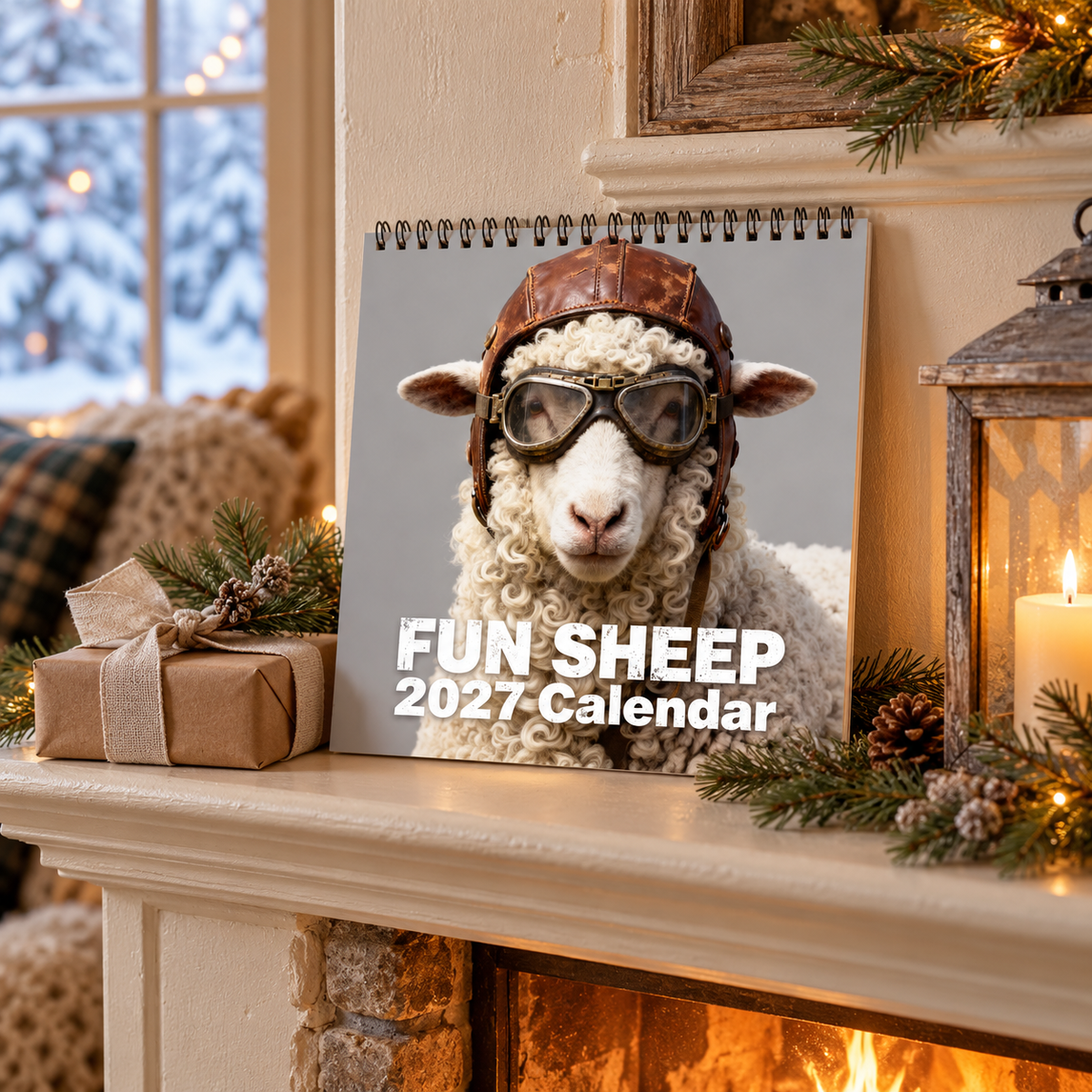 🐑 2027 Fun Sheep Calendar – 12 Months of Playful Sheep Portraits & Cheerful Farmyard Moments