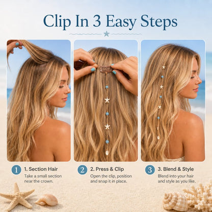 🔥LAST DAY 50% OFF - 🌊⭐Beachy Mermaid Hair Accent