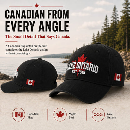 🍁Lake Ontario Forever – Heritage Embroidered Cap