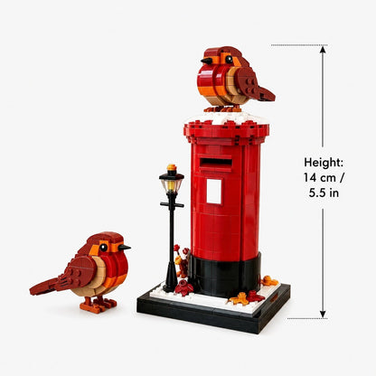 Vintage Postbox & Robin Brick Set – A Symbol of Love & Remembrance📮