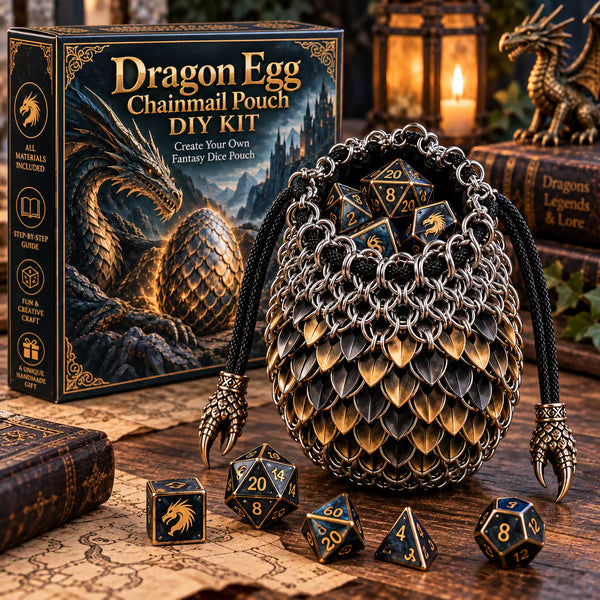 🐉 Dragon Egg Chainmail Pouch DIY Kit