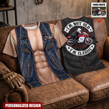 Funny Don't Follow Me - Personlized Vehicle Photo Shirt - Gift For Biker