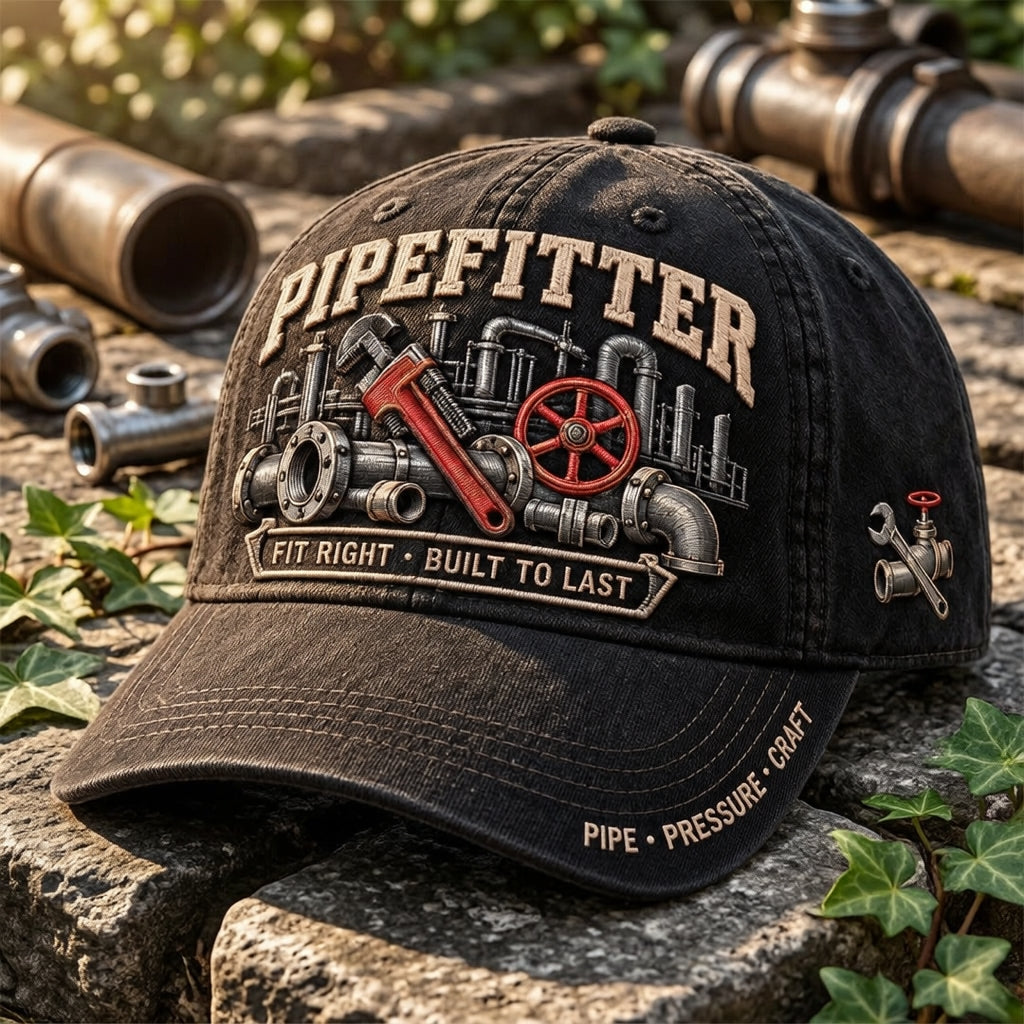 🔧 Pipefitter Fit Right Built To Last Baseball Cap