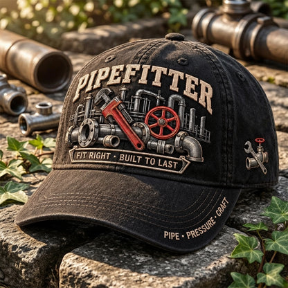 🔧 Pipefitter Fit Right Built To Last Baseball Cap