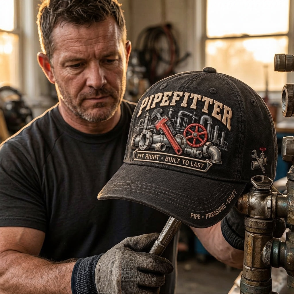 🔧 Pipefitter Fit Right Built To Last Baseball Cap