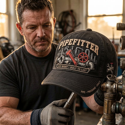 🔧 Pipefitter Fit Right Built To Last Baseball Cap