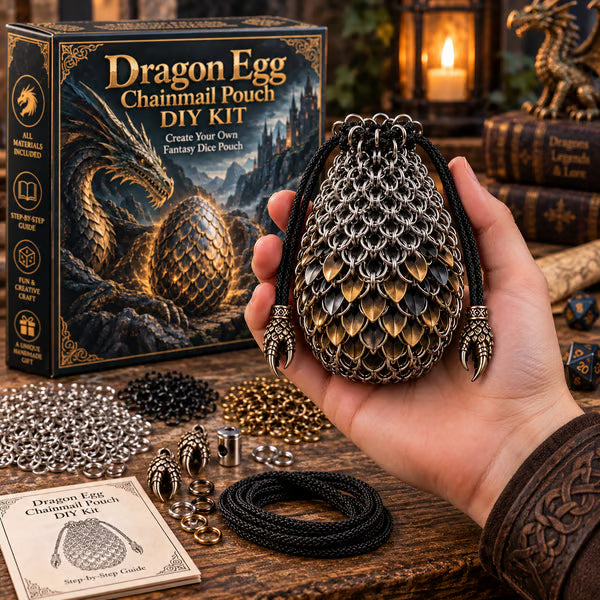 🐉 Dragon Egg Chainmail Pouch DIY Kit