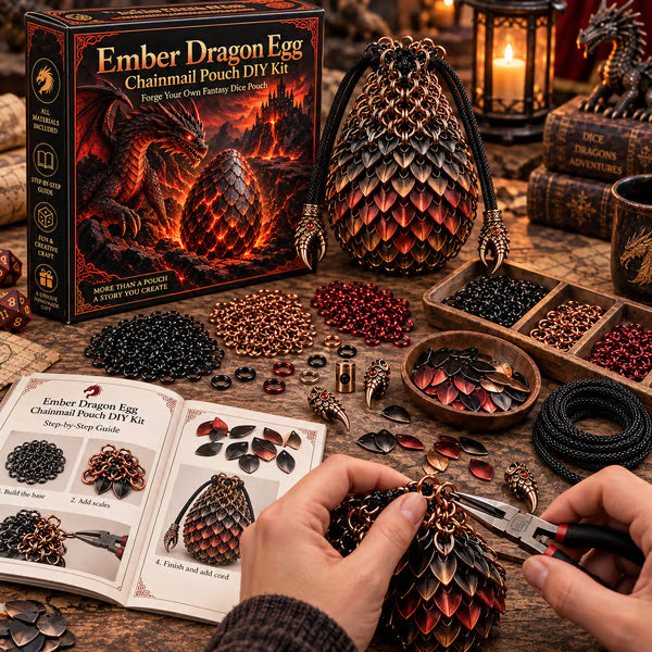 🐉 Dragon Egg Chainmail Pouch DIY Kit