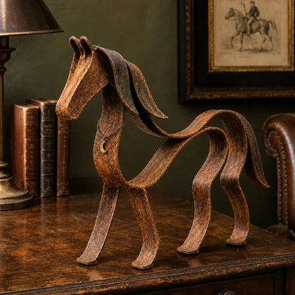 🐎🌀 Metal Horse Sculpture — flowing lines that bring quiet elegance to any shelf