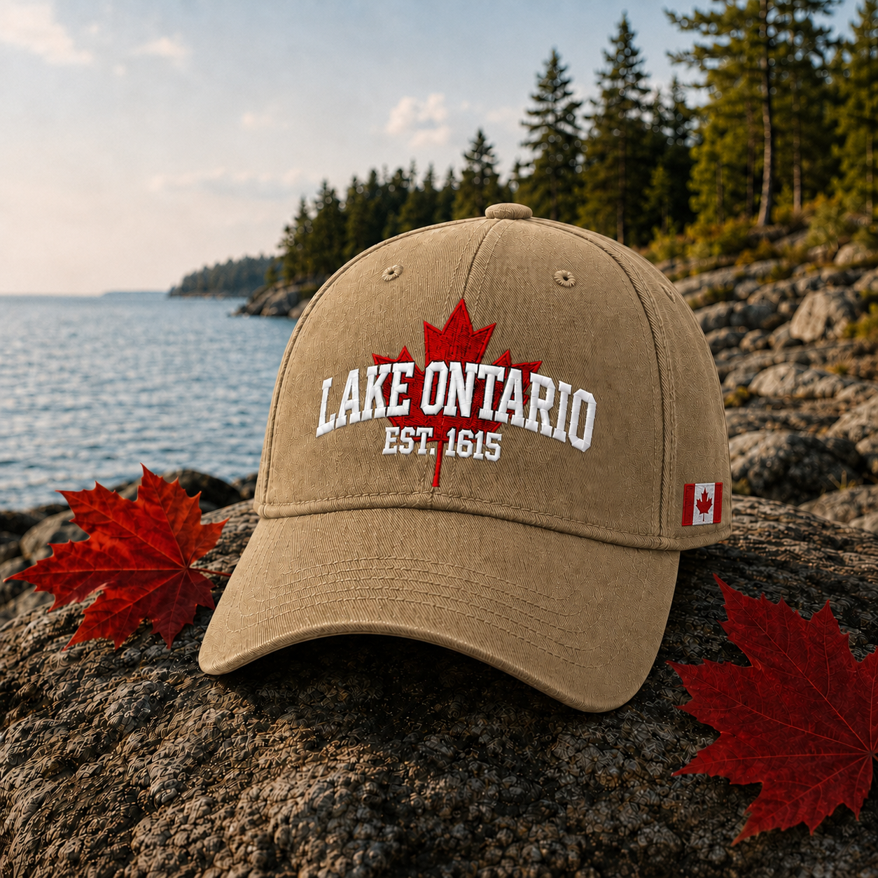 🍁Lake Ontario Forever – Heritage Embroidered Cap