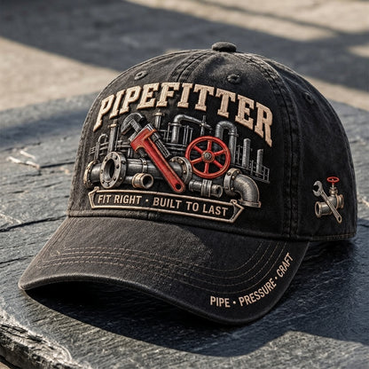 🔧 Pipefitter Fit Right Built To Last Baseball Cap