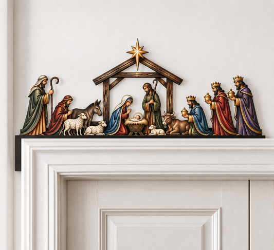 Nativity Scene Door Topper