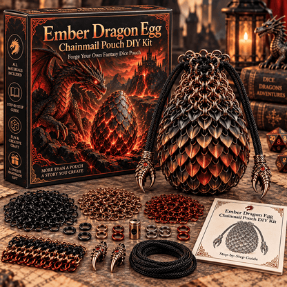 🐉 Dragon Egg Chainmail Pouch DIY Kit