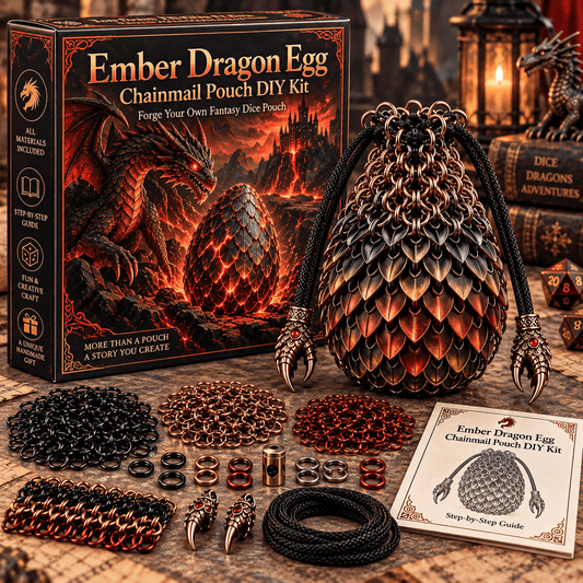 🐉 Dragon Egg Chainmail Pouch DIY Kit