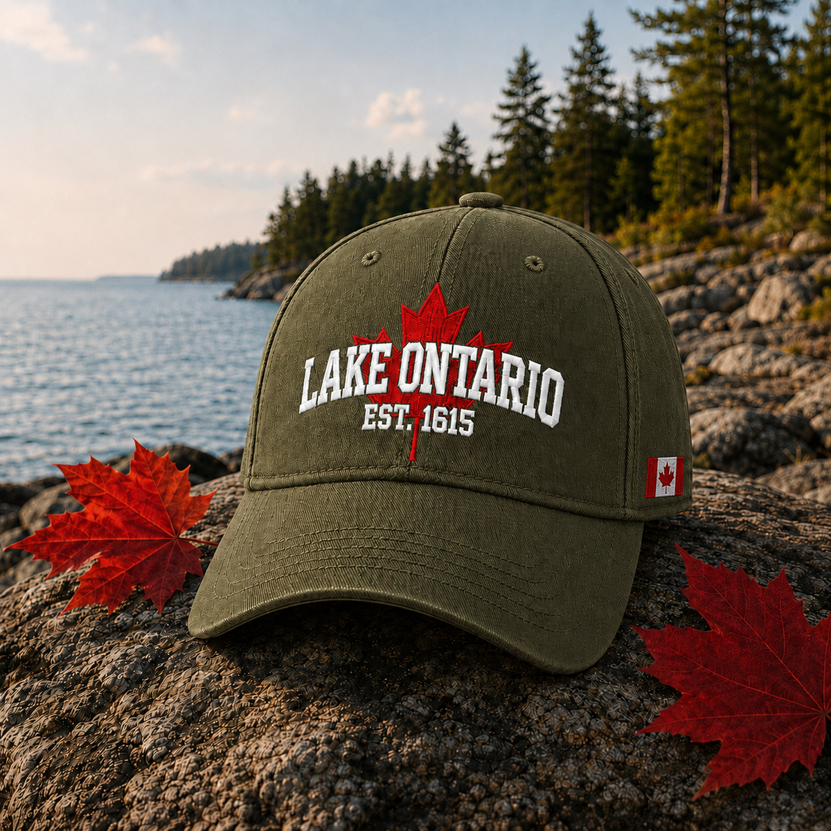 🍁Lake Ontario Forever – Heritage Embroidered Cap