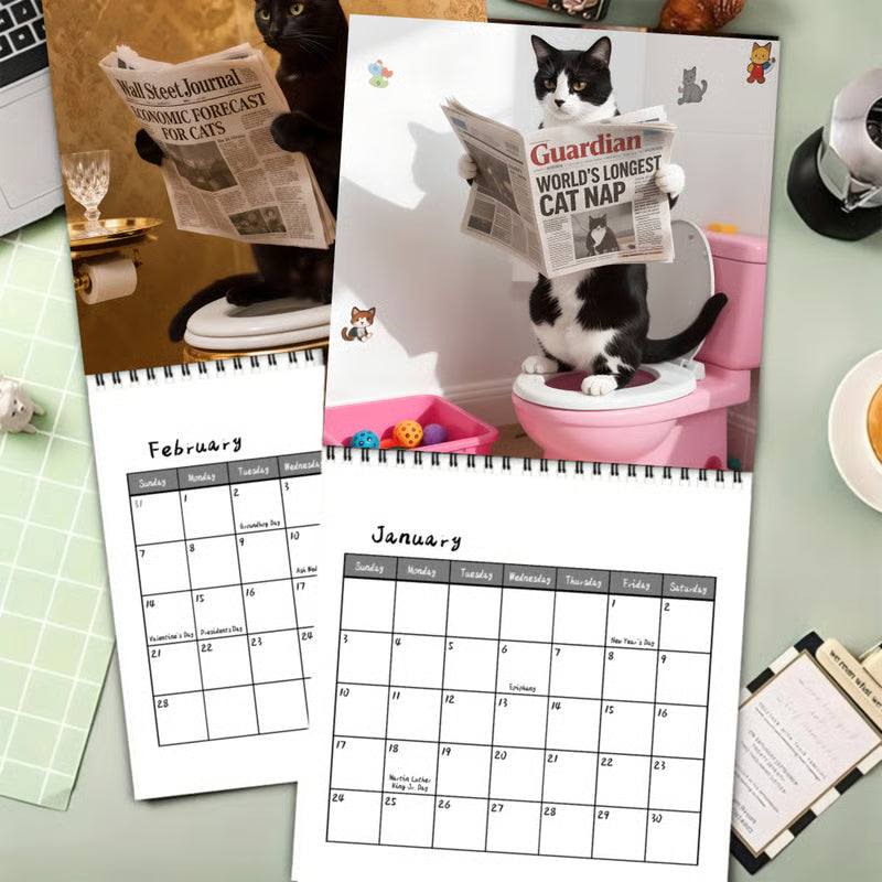🐱 2027 Funny Cat Wall Calendar