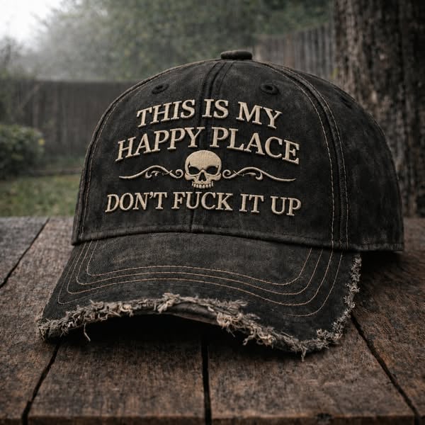 🔥Last Day 50% OFF 💀🔧This Is My Happy Place Vintage Cap