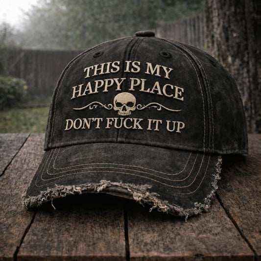 🔥Last Day 50% OFF 💀🔧This Is My Happy Place Vintage Cap