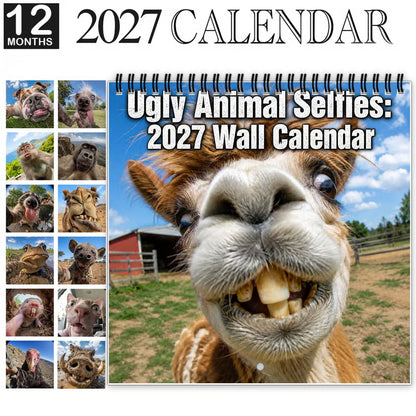 2027 Funny Farm Animal Selfies Wall Calendar😂🐴 – 12 Months of Hilariously Unfiltered Animal Faces