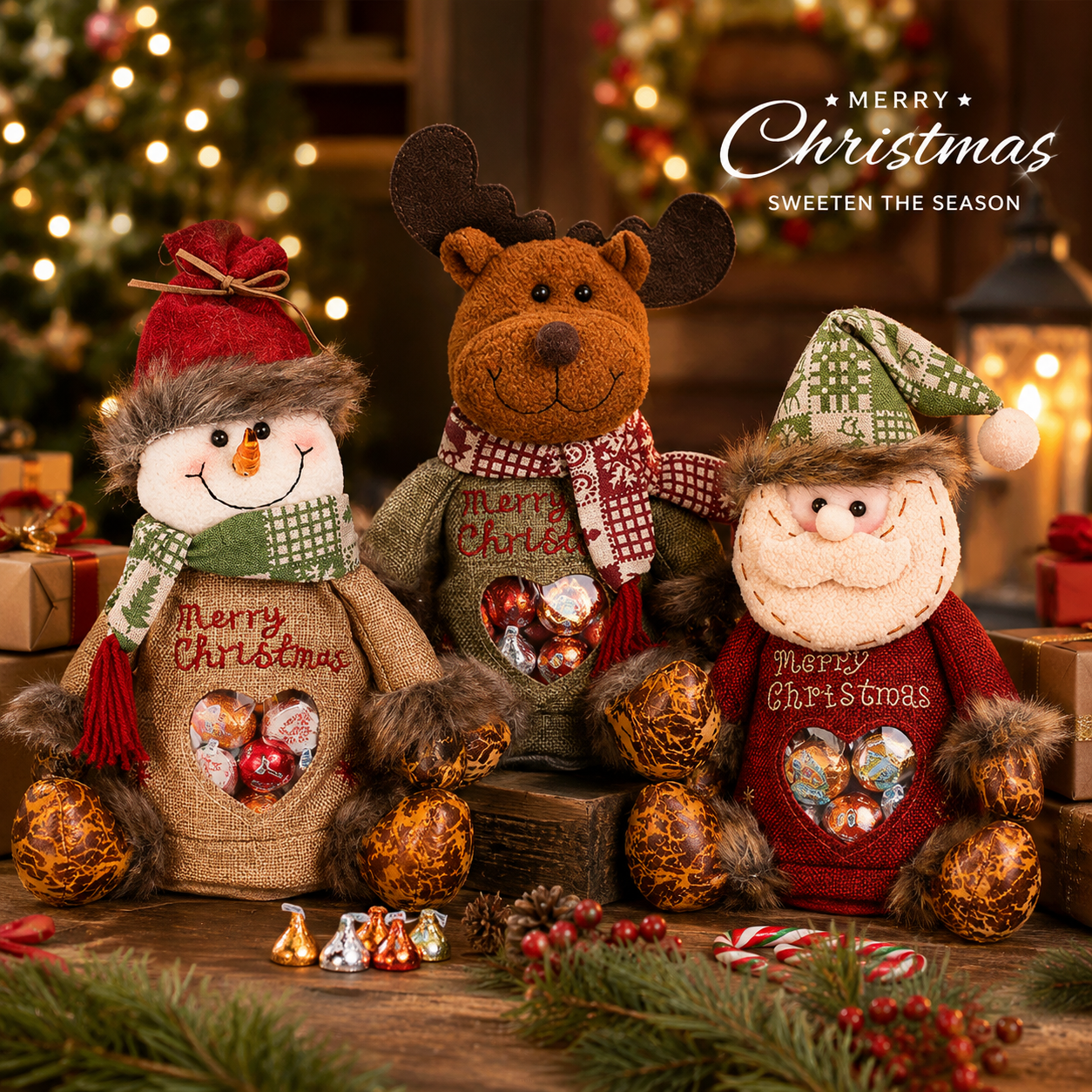 🎉🎅Christmas gift bags with zipper closure🎁