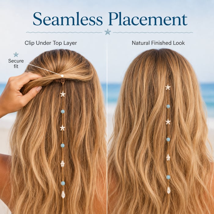 🔥LAST DAY 50% OFF - 🌊⭐Beachy Mermaid Hair Accent