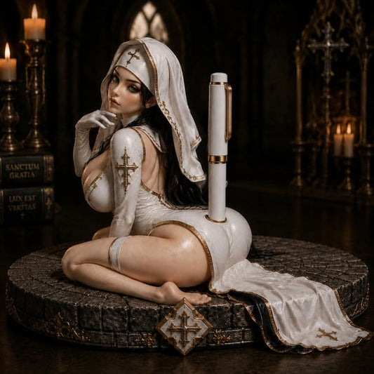 🔥50% Off Last Day-Holy Temptation Gothic Nun Pen Holder