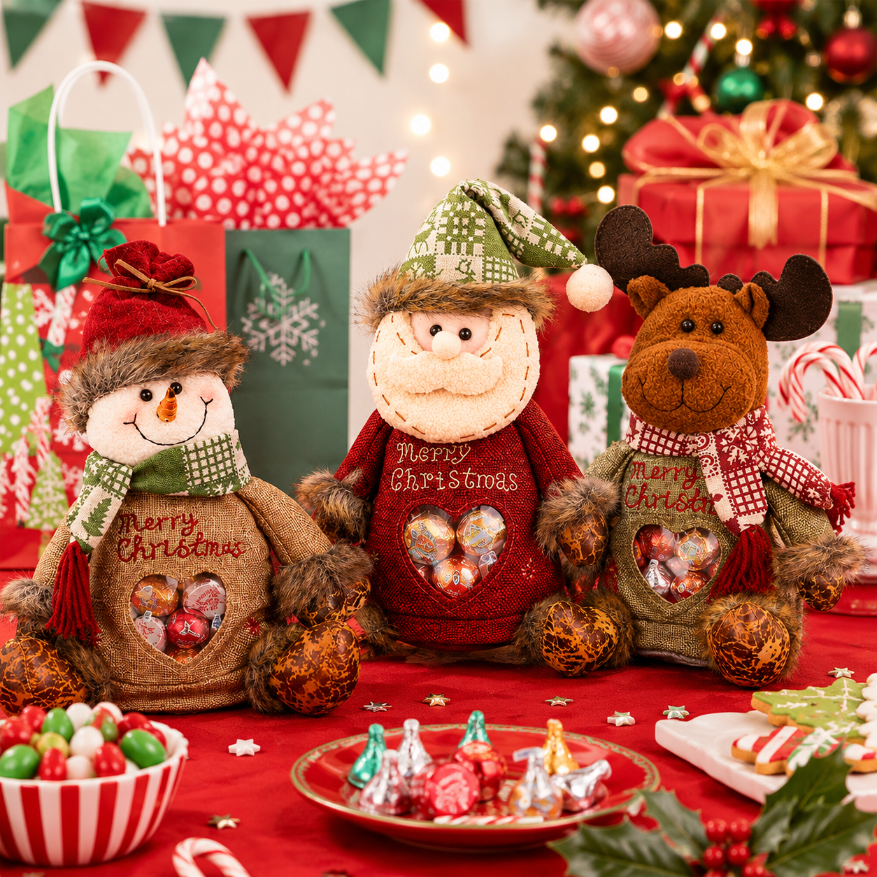 🎉🎅Christmas gift bags with zipper closure🎁