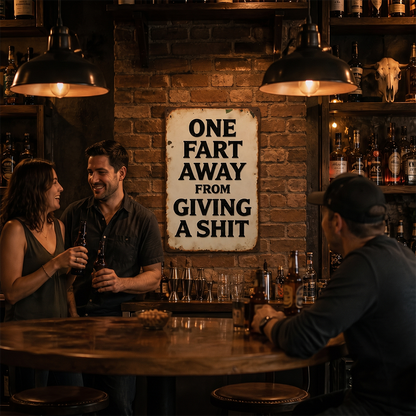 🛠 Sarcastic Vintage Metal Wall Sign — Bring Hilarious Personality to Your Garage & Bar! ✨🛠️