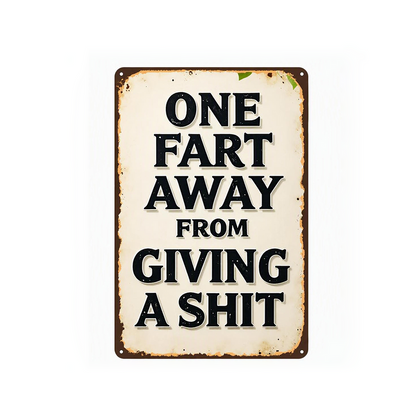 🛠 Sarcastic Vintage Metal Wall Sign — Bring Hilarious Personality to Your Garage & Bar! ✨🛠️