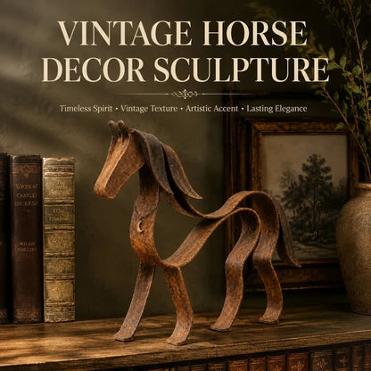 🐎🌀 Metal Horse Sculpture — flowing lines that bring quiet elegance to any shelf