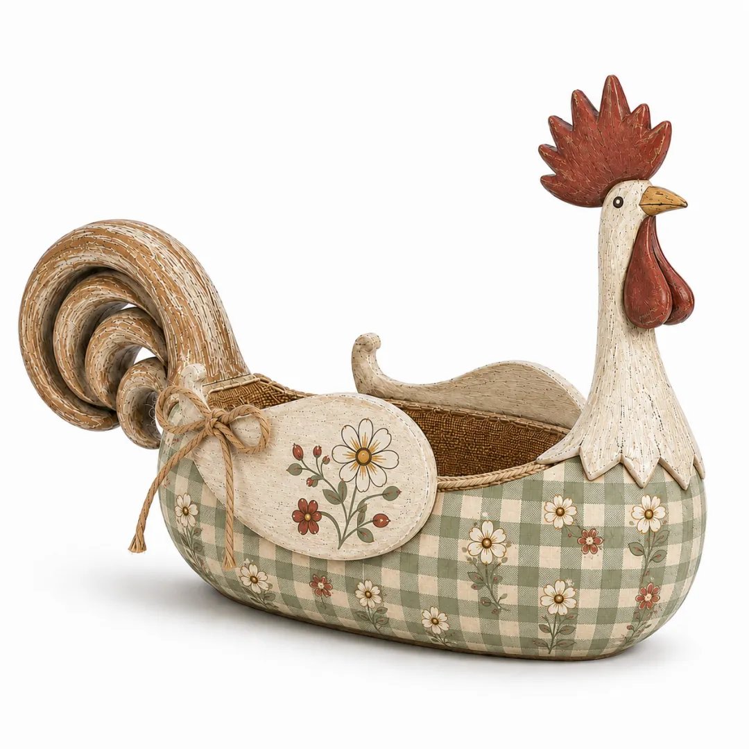 🔥Vintage Farmhouse Rooster Utensil Holder - Sage Farmhouse