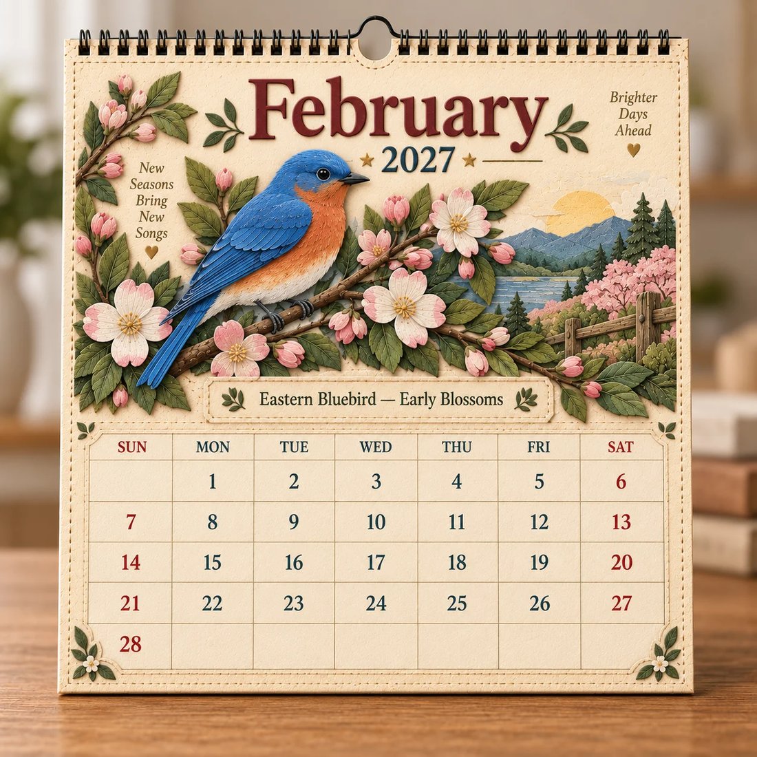 🐦 2027 Birds Of Wall Calendar