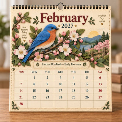 🐦 2027 Birds Of Wall Calendar