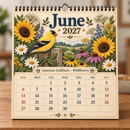 🐦 2027 Birds Of Wall Calendar
