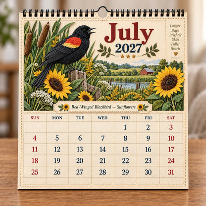 🐦 2027 Birds Of Wall Calendar