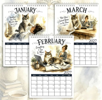 🐱📅 A Cat’s Life 2027 Calendar – A Year of Feline Charm 🐾✨