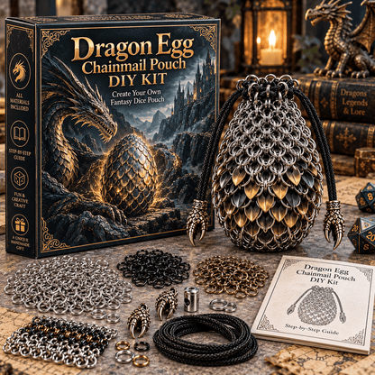 🐉 Dragon Egg Chainmail Pouch DIY Kit