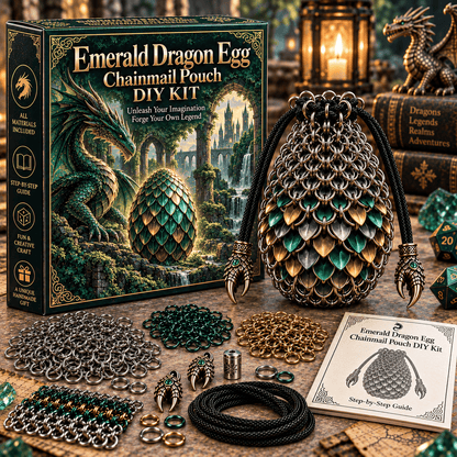 🐉 Dragon Egg Chainmail Pouch DIY Kit