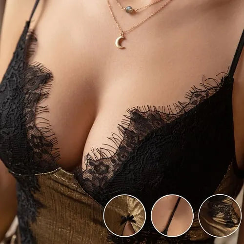 Sexy Lace Splice Sleep Dress